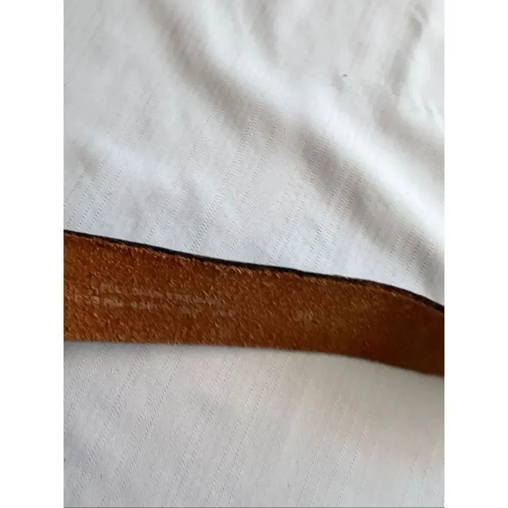 CAT Diesel Power Black Leather Vintage Belt Size 36